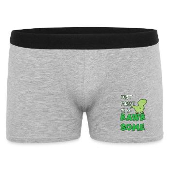 dinosaure - Boxer Homme - gris chiné - Devant