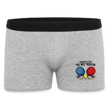 Table Tennis Banner: Pulsating Opponents - Men's Boxer Shorts - heather grey - Front