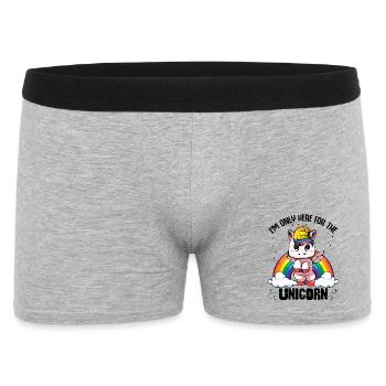 Rainbow Unicorn Cloud Magic - Men's Boxer Shorts - heather grey - Front