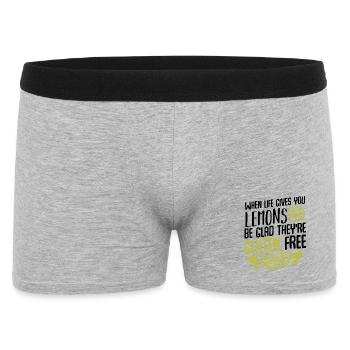 Gluten Free Lemon Lime Graphic - Men's Boxer Shorts - heather grey - Front