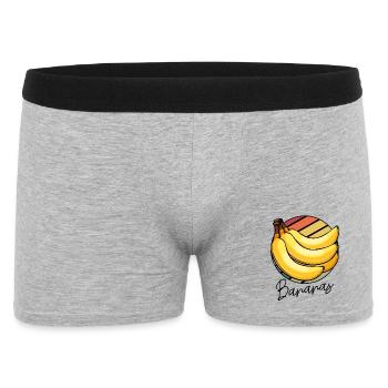Banana Pop Art Circle - Men's Boxer Shorts - heather grey - Front