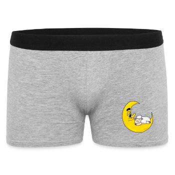 Sheep moon sleeping cute gift - Men's Boxer Shorts - heather grey - Front