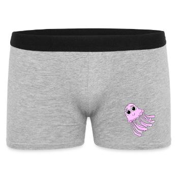 Qualle - Männer Boxer Shorts - Grau meliert - Vorne