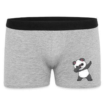 Panda Dabbing Kawaii - Men's Boxer Shorts - heather grey - Front