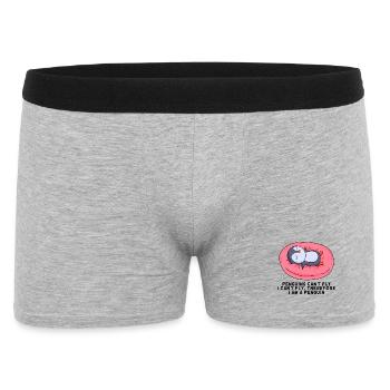 penguin - Men's Boxer Shorts - heather grey - Front