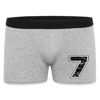 7 - Boxer Homme - gris chiné - Devant