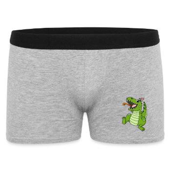 Dinosaur party - Men's Boxer Shorts - heather grey - Front
