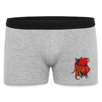 Pieuvres - Boxer Homme - gris chiné - Devant