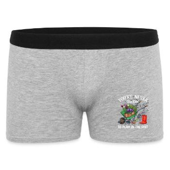 Garten Gärtner - Männer Boxer Shorts - Grau meliert - Vorne