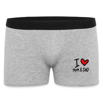 Je suis amoureux et papa - Boxer Homme - gris chiné - Devant