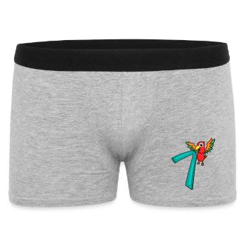7 anniversaire Perroquet - 7 ans cadeau - Boxer Homme - gris chiné - Devant
