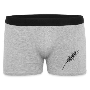 Fine grain stalk - Men's Boxer Shorts - heather grey - Front