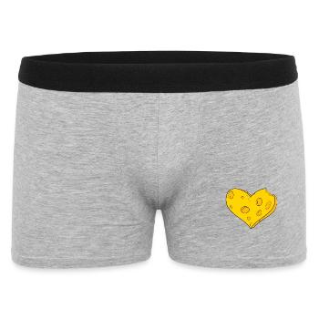 Cœur de fromage - Boxer Homme - gris chiné - Devant