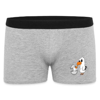 Mouette avec bébé Mouette - Boxer Homme - gris chiné - Devant
