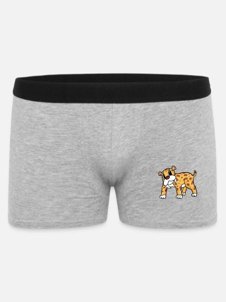 Saber-toothed tiger - Men's Boxer Shorts - heather grey