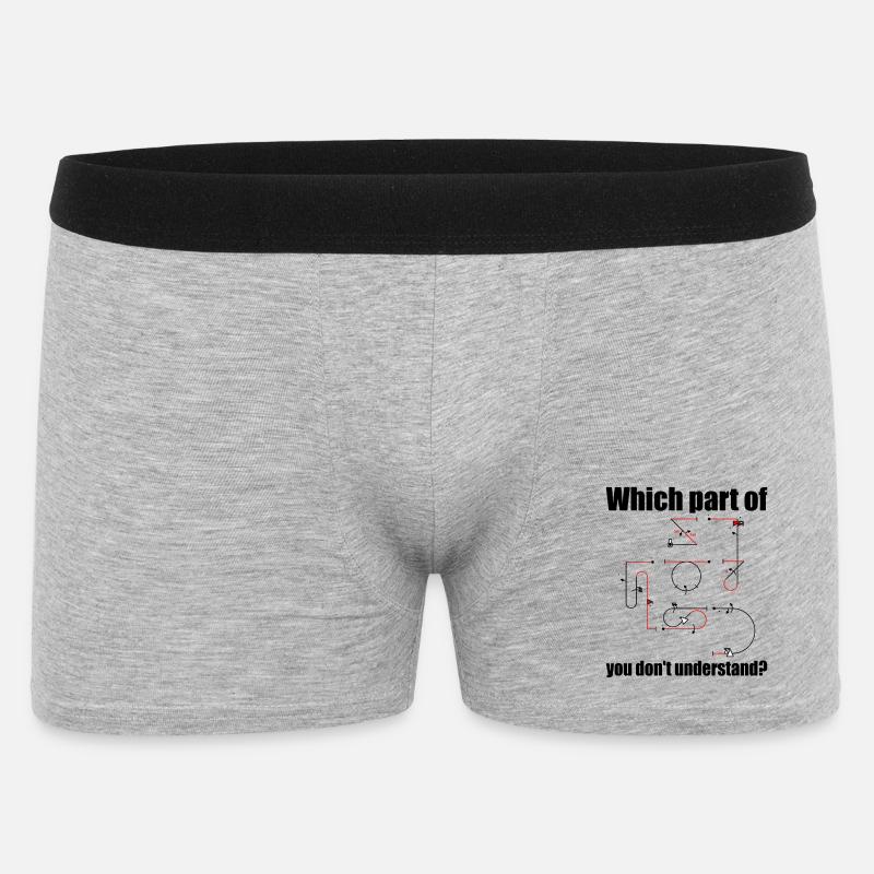 Aresti Symbol Kunstflugpilot Flugfiguren - Männer Boxer Shorts - Grau meliert