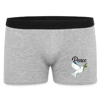 PAIX Colombe de la Paix - Boxer Homme - gris chiné - Devant