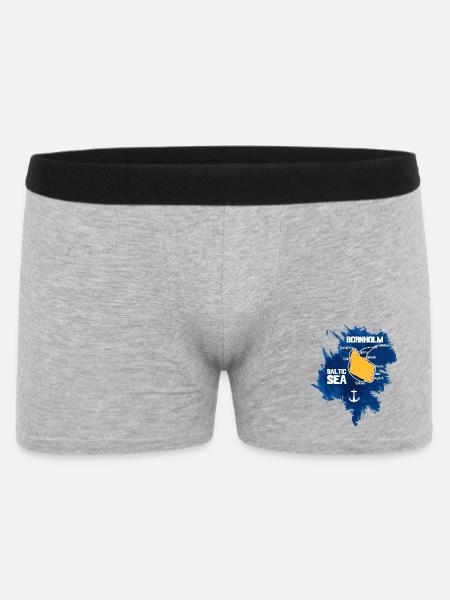 Bornholm Baltic Sea - Men's Boxer Shorts - heather grey
