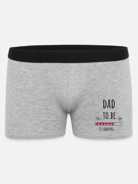 Blivande pappas blivande fadersgåva - Boxershorts Herr - gråmelerad