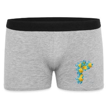 Paix en Ukraine - Boxer Homme - gris chiné - Devant