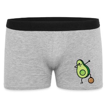 Dabbing Avocat Joueur de football Keto Diët - Boxer Homme - gris chiné - Devant