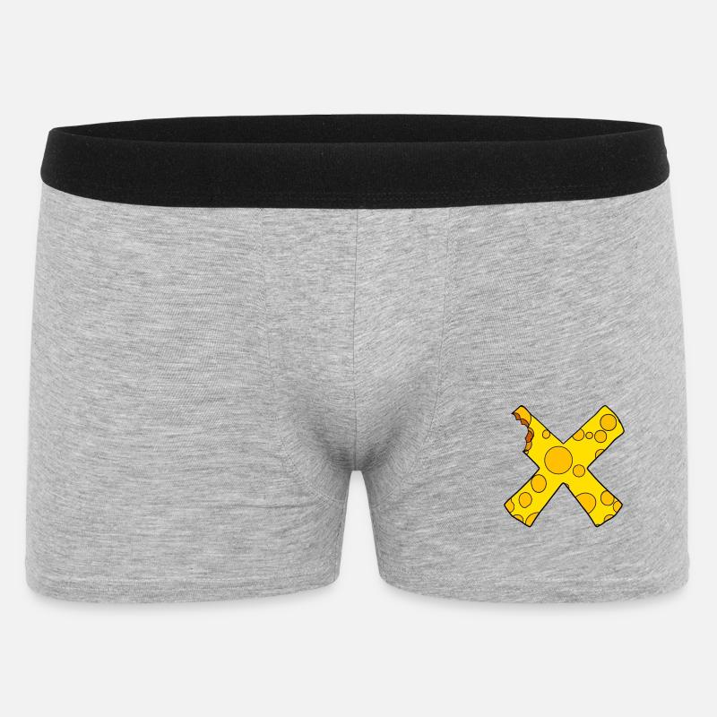 Käse Kreuz - Männer Boxer Shorts - Grau meliert
