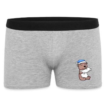 Bear Baby - Men's Boxer Shorts - heather grey - Front