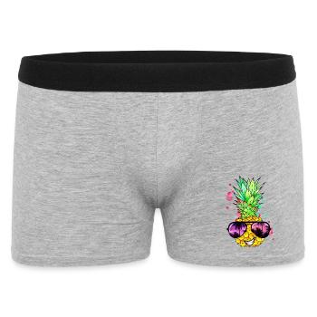 Pineapple cool colorful tangy - Men's Boxer Shorts - heather grey - Front