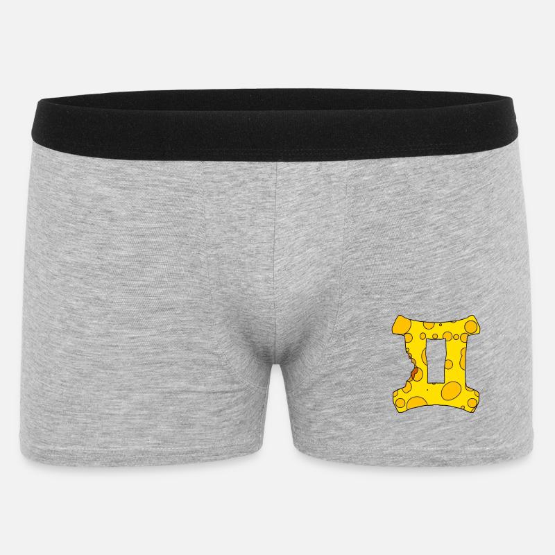 Sternzeichen Zwillinge - Männer Boxer Shorts - Grau meliert