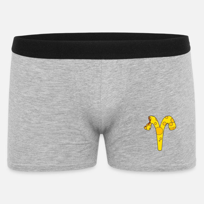 Sternzeichen Widder - Männer Boxer Shorts - Grau meliert
