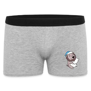 Bébé Lion - Boxer Homme - gris chiné - Devant