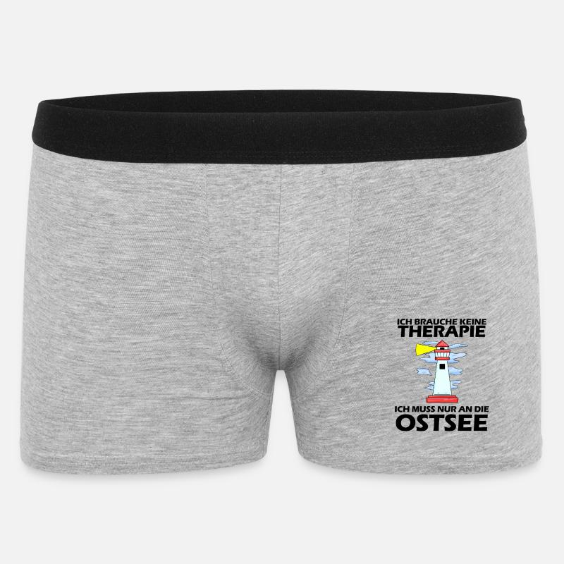 Ostsee Urlaub - Männer Boxer Shorts - Grau meliert