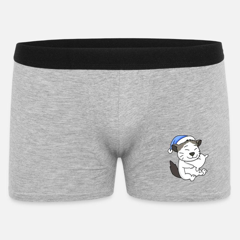 Katze Katzenrasse Ragdoll - Männer Boxer Shorts - Grau meliert