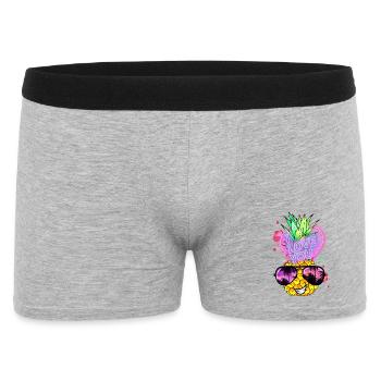 Pineapple in Love - Men's Boxer Shorts - heather grey - Front