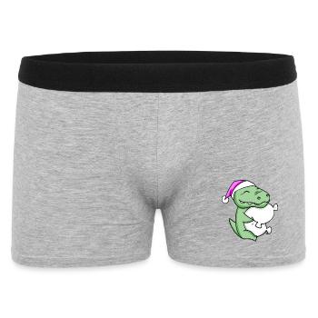 Crocodile avec oreiller et bonnet de couchage - Boxer Homme - gris chiné - Devant