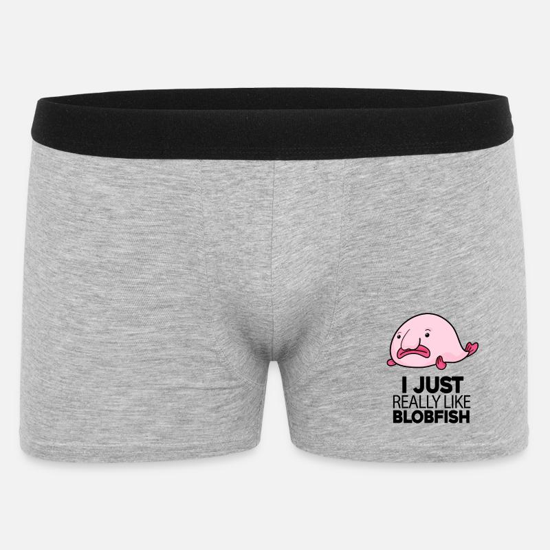 Blobfish Fish - Men's Boxer Shorts - heather grey