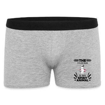 Ours polaire Ours polaire Ours polaire - Boxer Homme - gris chiné - Devant