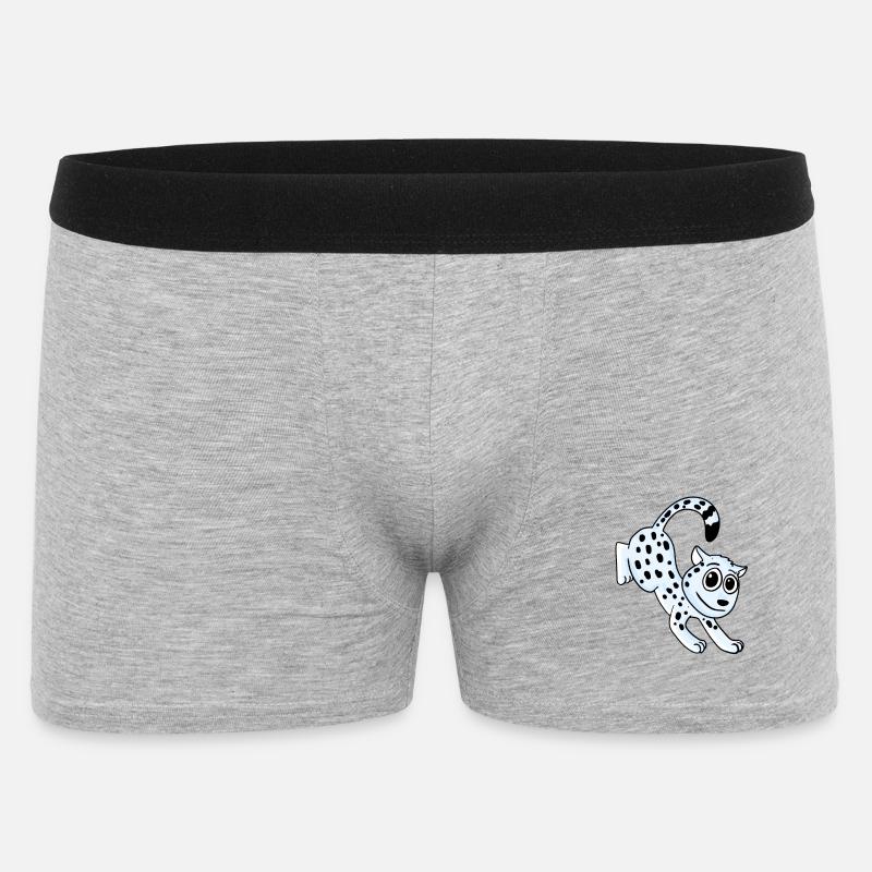 Léopard des neiges Léopard - Boxer Homme - gris chiné