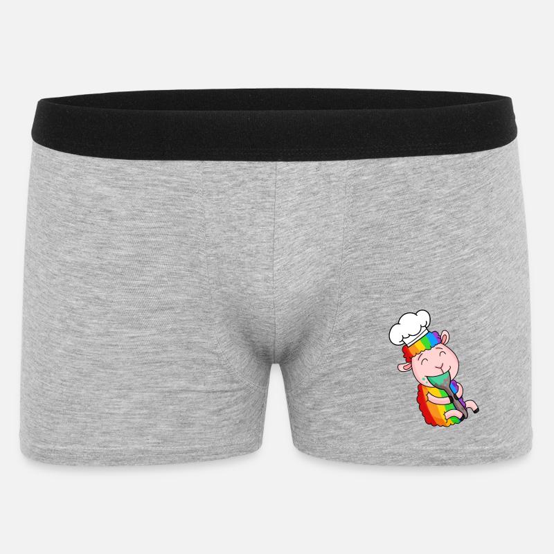 Cuisinier de mouton mignon - Boxer Homme - gris chiné