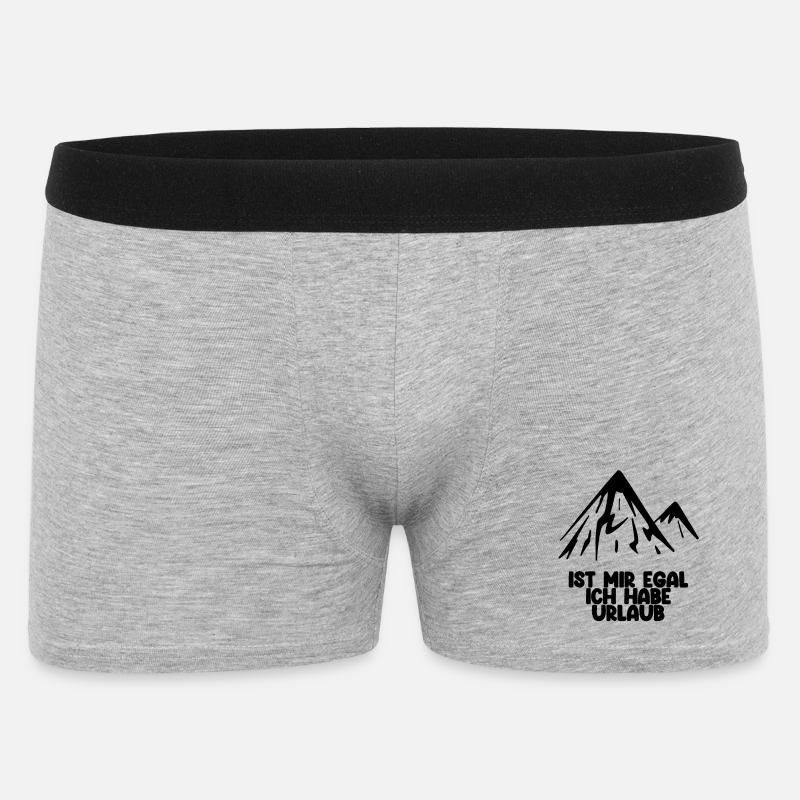 Urlaub - Männer Boxer Shorts - Grau meliert