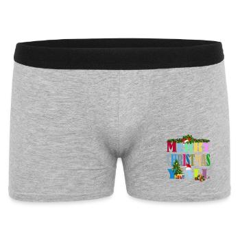 Joyeux Noël à tous Dire - Boxer Homme - gris chiné - Devant