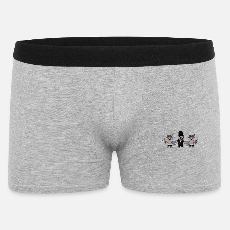 Groom Security Vikings - Boxer Homme - gris chiné