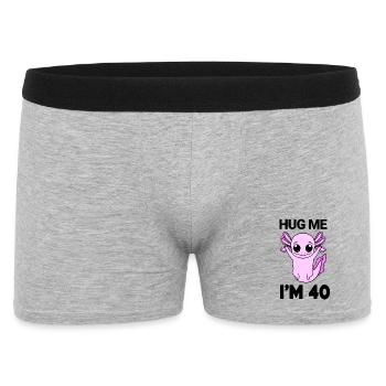 40 birthday - 40 years - hug - Men's Boxer Shorts - heather grey - Front