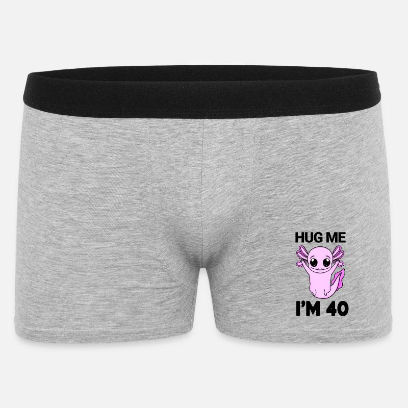 40 ans - 40 ans - câlin - Boxer Homme - gris chiné