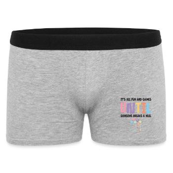 All just fun and games for nail technicians - Men's Boxer Shorts - heather grey - Front