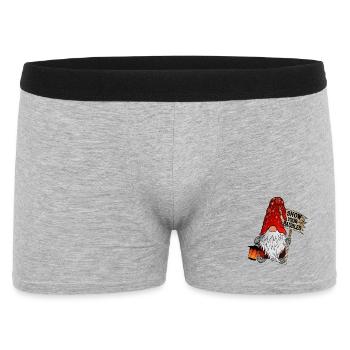 CHRISTMAS GNOME SHOW YOUR BAUBLES - Männer Boxer Shorts - Grau meliert - Vorne