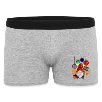 Elfes de Noël avec des boules de sapin de Noël - Boxer Homme - gris chiné - Devant