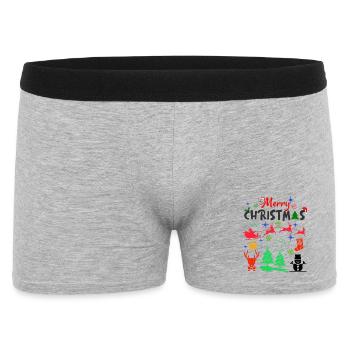 Noël, noël, noël, noël, noël, noël, noël, noël - Boxer Homme - gris chiné - Devant