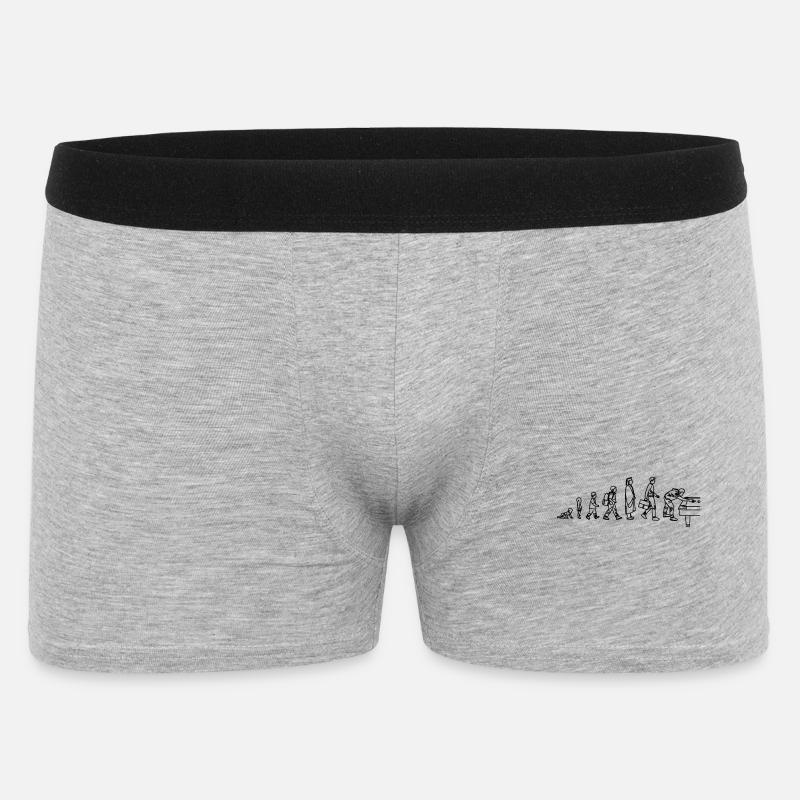 Billard Evolution - Männer Boxer Shorts - Grau meliert