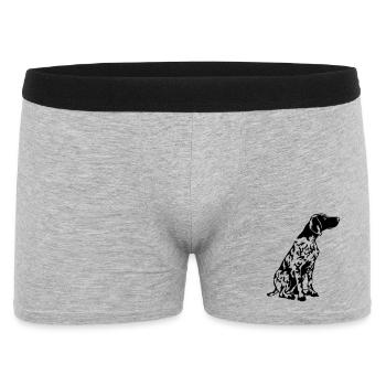 German Shorthair - Men's Boxer Shorts - heather grey - Front